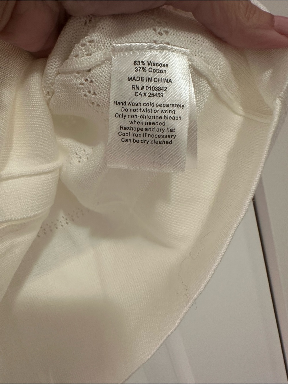 Evereve Cream Open-Knit Button Vest - Picture 4 of 5